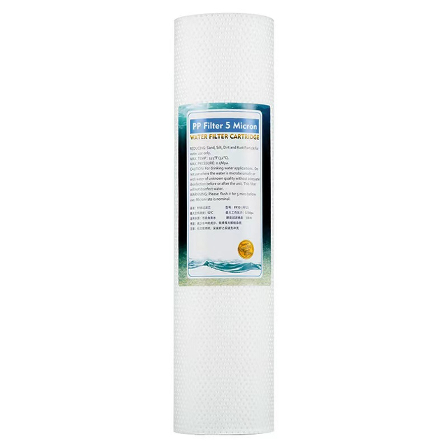 Рекламная цена Одноразовый 10-дюймовый полипропиленовый наполнитель для хлопка 1um 5um Пищевой полипропилен PP Материал 100 лучших в мире производителей