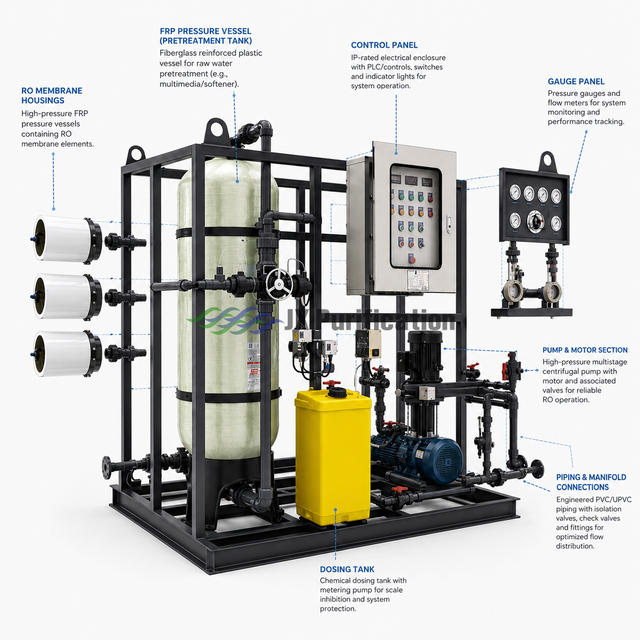Морская установка обратного осмоса производительностью 30 м³/день – система опреснения морской воды для судов